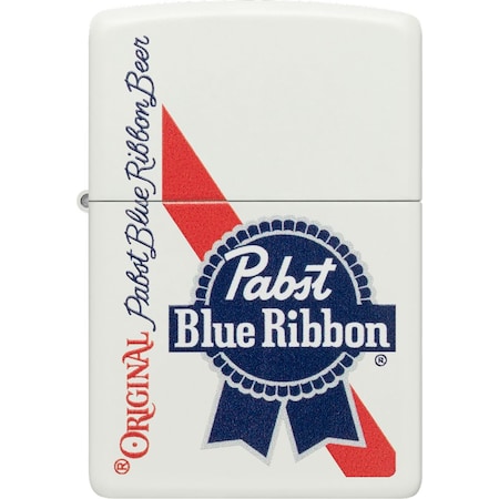 Zippo 2024 Zippo 214 Pabst Blue Ribbon, White Matte ZIP-48746